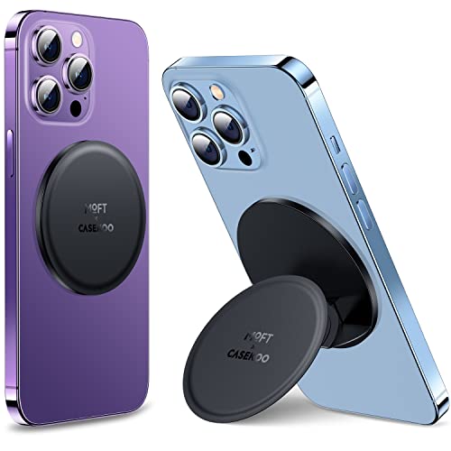 CASEKOO [All in 1] Suporte de couro vegano para celular MagSafe [design ergonômico] para celular e c