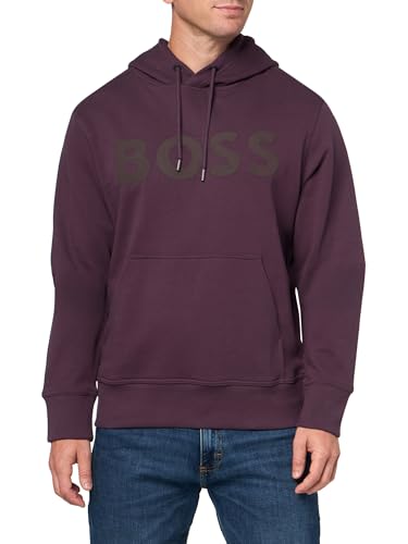 BOSS Men's Big Logo Cotton Hooded Sweatshirt