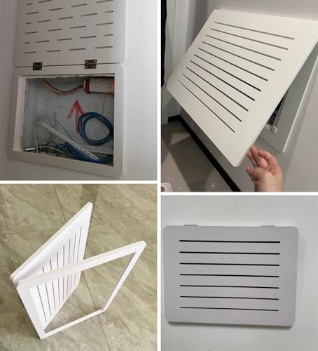 Electl Panel Cover - Hollow Design Breaker Box Decorative Lid, Flip-Up Protective Cover for Living Room & Kitchen, Stylish Electrical Distribution Box Accessory