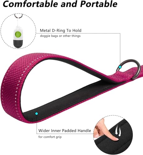 Dog Harness and Leash Combo Set, Magnetic Connection, Ergonomic Design (Flamingo Pink, Medium) - Image 6