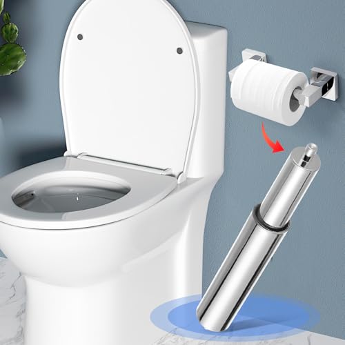 Gadpiparty 2 Stück Toilettenpapierrollenhalter Chrom Toilettenpapierstange Ersatz-Toilettenstange Edelstahl Toilettenpapierhalter Stange Teleskop-Toilettenpapierrollenhalter
