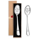 Atdesk 2 Pcs Personalized Ice Cream Spoons, Stainless Steel Engraved Name Dessert Spoon, Custom Birthday Valentine's Day Christmas Gifts (XX’s Ice Cream Spoon)