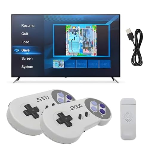 Console per Videogiochi Retrò,Console SF900,Console di Gioco USB Senza Fili,Scheda Integrata da 2.4 GB,Connessione Hdmi-Giochi Hd Nostalgici Retrò 5000