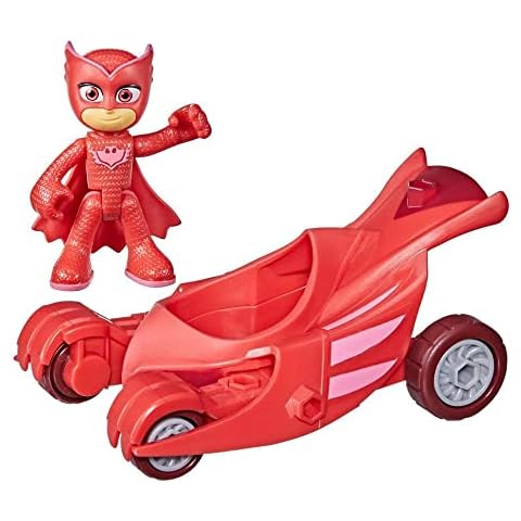 PJ Masks Owl Glider Toy Car with Owlette Figure Cover