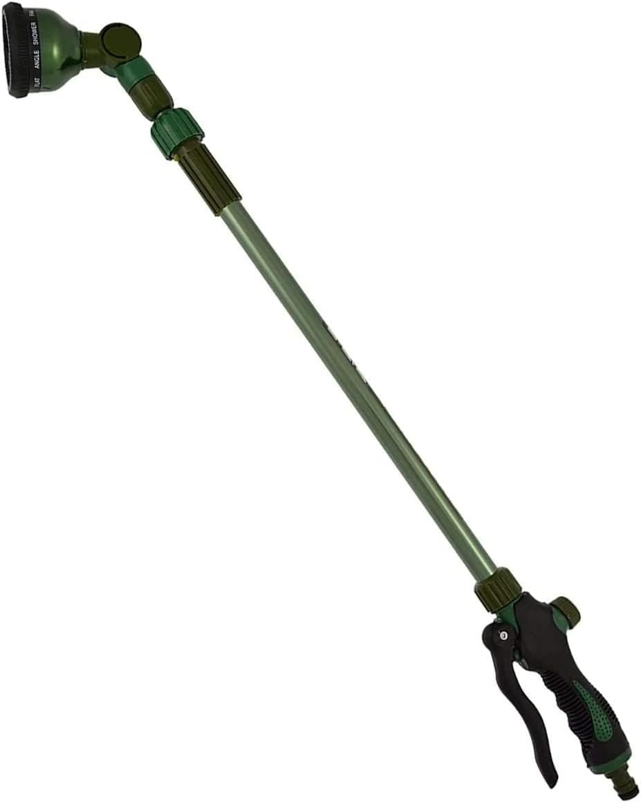 Neel Saanjh Green Telescopic Watering Lance, Ergonomic Design, Easy To Use, Compact Storage, Rotating Head Sprayer With Spray Garden, Versatile Watering Options
