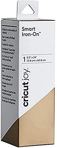 Cricut Joy Smart Iron On | Black | 61 cm (24 ft) | Heat Transfer Vinyl Roll (HTV) | For use with Cricut Joy