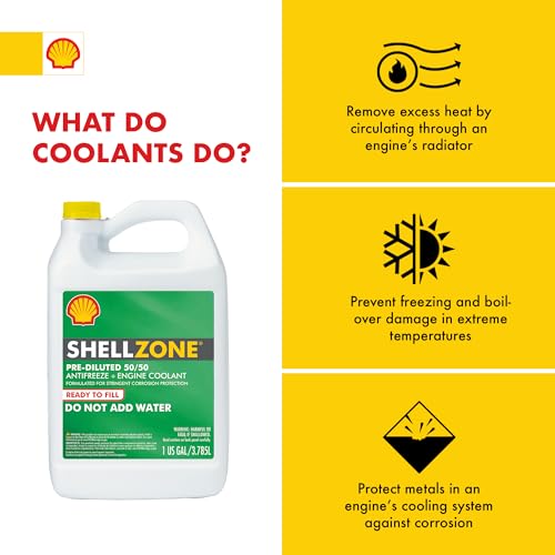 Shellzone 50/50 Pre-Diluted Antifreeze + Coolant (1 Gallon, Single Pack) - Image 4