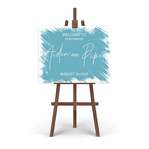 Panneau de calligraphie moderne personnalisé 50x75 cm chic
