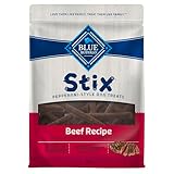 Blue Buffalo Stix Natural Soft Moist Dog Treats Beef Recipe Bag