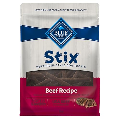 Blue Buffalo Stix Natural Soft Moist Dog Treats Beef Recipe Bag
