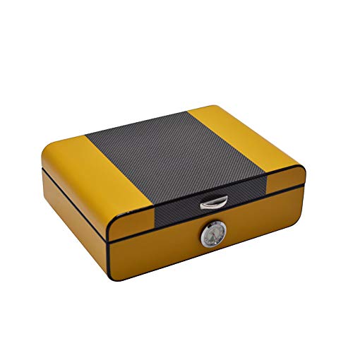 VIY Carbon Fiber Office & Home Solid Wood Sigaren Humidor High Gloss Finish Sigaren Vocht Doos Houd Vochtigheid Sigaar… - Image 3