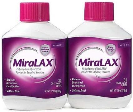 SCS MiraLAX Laxative - 2 pk.