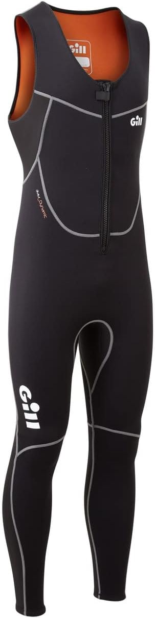 GILL Mens Dynamic Long John Sleeveless 3mm Neoprene Wetsuit Thermal Water Sports Paddle Board SUP Kayaking Swimming Surfing