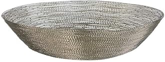 Premier Housewares Decorative Bowl, Metal Silver