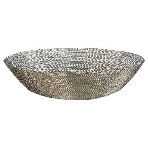 Premier Housewares Decorative Bowl, Metal Silver