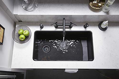 KOHLER K-8206-CM1 Cairn Sink, 33 in, Matte Black KOHLER K-8206-CM1 Cairn Sink, 33 in, Matte Black