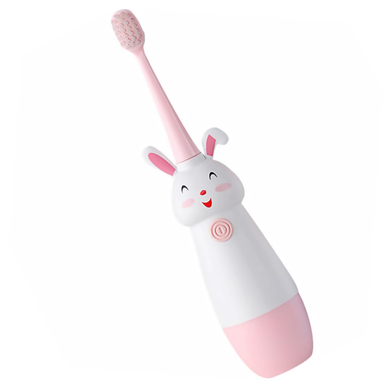 Mipcase 3 Juegos Cepillo Eléctrico Infantil con Diseño de Dibujos Animados Vibración Sónica Cabezales de Repuesto Compacto y Fácil de Usar para Bebés Color Rosa