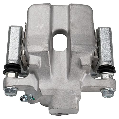 Image of TRQ Performance Rear Brake Pad and Rotor Set Ceramic Slotted Drilled Calipers Compatible with 2007-2012 Lexus ES350 To 9 /30 /11 Production Date 2008-2012 Toyota Avalon 2007-2011 Camry