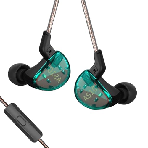 KZ AS10 イヤホン 送料無料 新品未開封【緑・マイク有り】 Amazon.co.jp: keephifi KZ AS10 IEM イヤホン マイク付き バランス