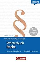 Lextra - Fachwörterbücher Englisch: Wörterbuch Recht 3589240555 Book Cover
