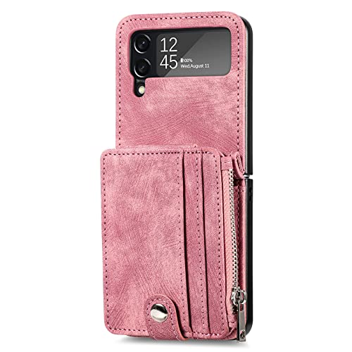Capa Para Samsung Galaxy Z Flip 4, Resistente A Choques, Anti-queda, Leve, Destacável, Carteira Mult