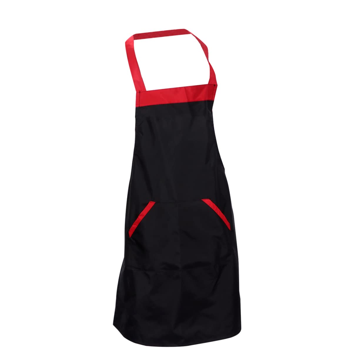 NAMOARLY 1 PC Waterproof Color Block Apron Cleaning Aprons Lightweight Apron Grilling Aprons Cafe Apron Waterproof Apron Professional Aprons for Handcraft Unisex Kitchen Apron Textile Black