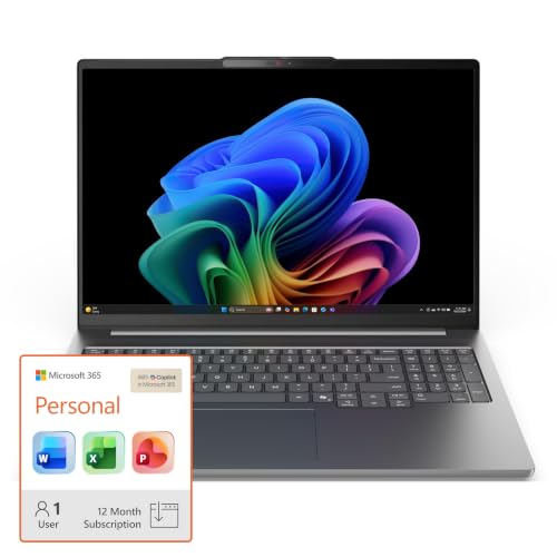 Image of Lenovo IdeaPad Pro 5i 2026 16 inch OLED 32GB 1TB RTX 5050 Luna Grey + Microsoft 365 Personal 12-Month 1 Person 1TB Storage