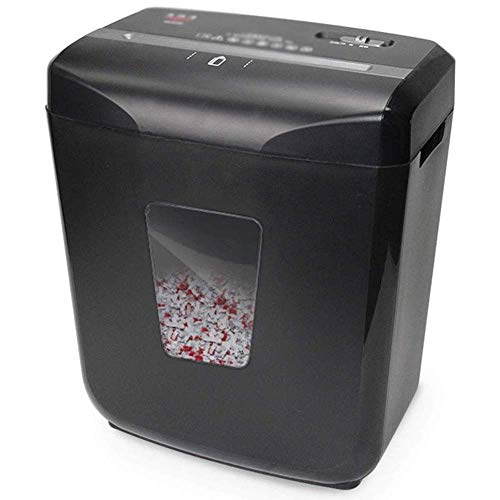 Aktenvernichter, Cross-Cut-Aktenvernichter mit Sicherheitsschloss für den Heimgebrauch, 6-Blatt-18-l-Elektro-Silent-Papiermaschine ,
