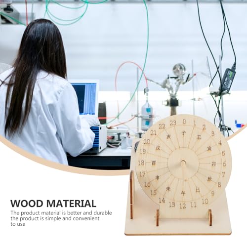 Image of Baluue DIY Sundial Clock Kit Wooden Scientific Model Educational Toy for Kids Solar Shadow Time Learning Activity