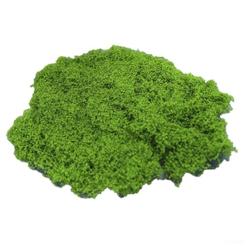 Eawfgtuw Musgo artificial de plástico de musgo falso, plantas de líquen verde falso para vasos, artesanato, jardim, pátio, decoração verde claro, material de artesanato (verde claro