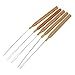 Produktbild Haar Verlaengerungs Nadel Hook - TOOGOO(R)5Pcs Holzgriff Haar-Verlaengerungen Schleifen-Nadel-Einfaedler Ziehwerkzeug