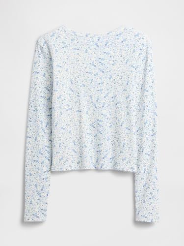 Image of Gap Girls' Long Sleeve Ribbed Tee