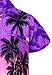 V.H.O. Funky Hawaiian Shirt, Shortsleeve, Beach, Purple, XXL