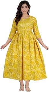 ASITYA Maternity Cotton Kurta – Fit & Flared Printed Style with Round Neck & Half Sleeves Price In India