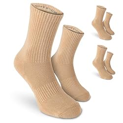 Calcetines antimosquitos Safersox, 3 Pares, Beige,...: PROTECCIÓN EFICAZ CONTRA MOSQUITOS - DIRECTAMENTE EN EL TEJIDO: La tecnología repelente de insectos integrada con el ingrediente activo no tóxico EBAAP mantiene alejados a los mosquitos, garrapatas y otros insectos de forma fiable - sin ningún tipo d...