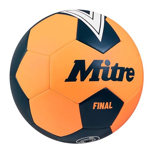 Mitre Final Recreational Football, Fluo Orange/Tidal Teal, 3 - Image 4