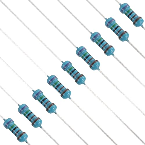 PATIKIL 120Pcs 7.5K Ohm Resistor 1/4W (0.25W) 1% Metal Film Fixed Resistor