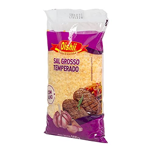 Oishii Sal Grosso Com Alho 500G