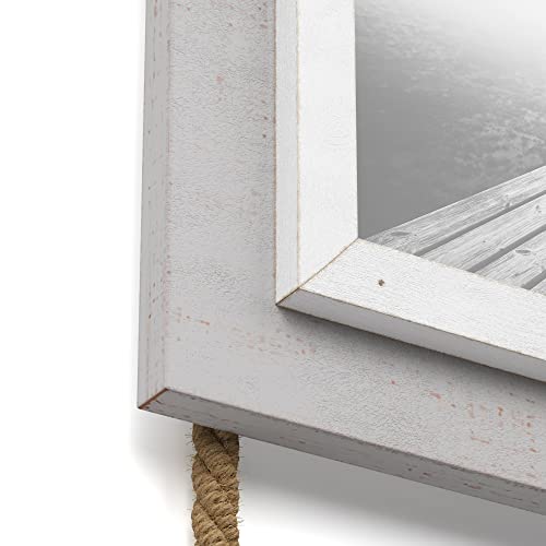 Rustic Picture Frames Collage Wall Decor - Farmhouse Frames For Three 5X7 Photos - Beautiful Farmhouse Wall Decor That Adds A Rustic Touch To Your Home - Perfect For Family Photos And Memories! (Grey/White) #TOP5