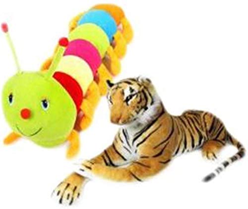 Nihan Enterprises Catterpillar & Lion Combo - 35 cm (Multicolor)