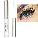 Witcrskm Waterproof Colored Mascara For Eyelashes, Green Mascara/Extreme Length, Long Lasting, Charm
