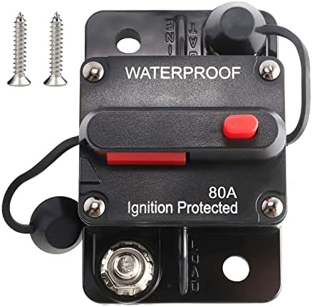 60A Manual Reset Circuit Breaker - DC 12-48V For Car Audio, RV & Marine Applications