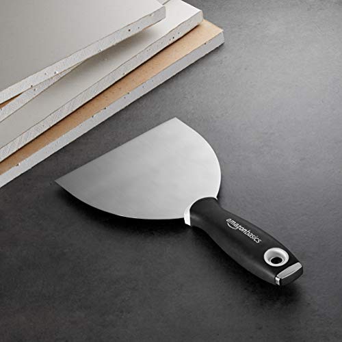 Amazon Basics 5" Flexible, Soft Grip, Carbon Steel Putty Knife With Hammer End #TOP4