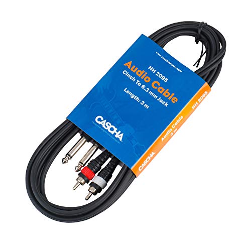Audio Cable Stereo 3 m (2x Chinch male / 2x 6,3 mm Jack) - Image 3