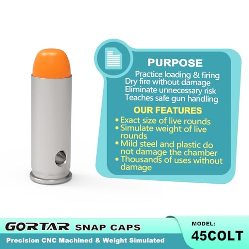 Image of Snap Caps Training Dummy Rounds Practice Safe Loading Firing Close to Real Weight