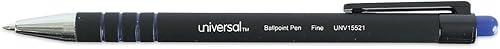 Miniatura 4 de Universal UNV15521 Bolígrafo Retráctil Fino 0.028 in - Azul (1 Docena)