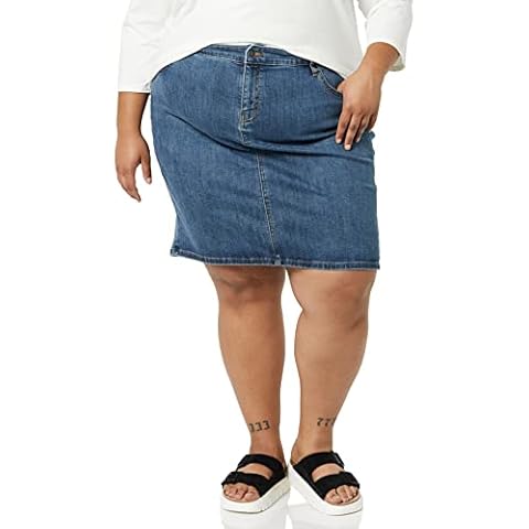 Amazon Essentials Classic 5-Pocket Denim Skirt Cover