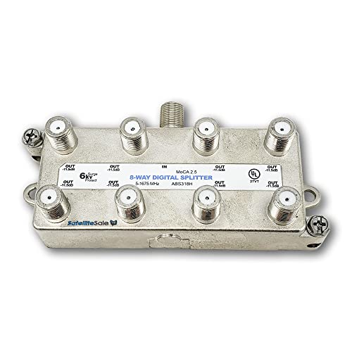Amphenol 8-Way Digital Splitter MoCA 2.5 ABS318H, Silve...