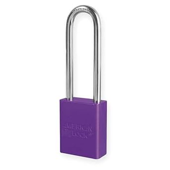 Lockout Padlock, KD, Purple, 1/4 in. Dia.