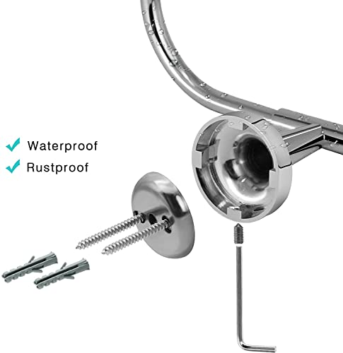 Jassferry Oval Towel Ring Bath Wall Mount Hand Towel Holder Hanger Rack Chrome Bathroom Accessories #TOP2